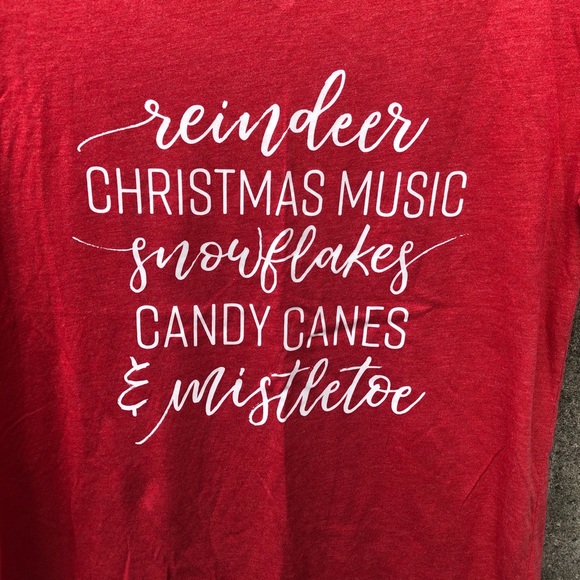 Christmas Themed V-Neck Shirt - Picture 2 of 6